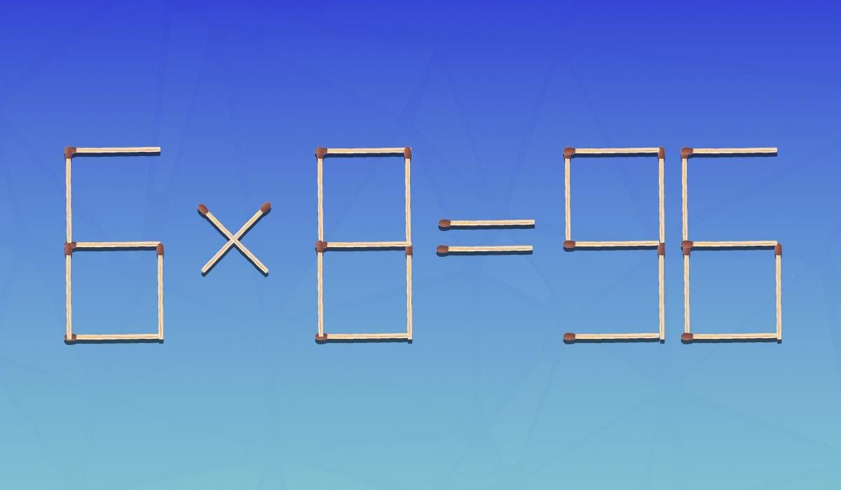 Hurtig IQ-test: Du skal fjerne to tændstikker for at gøre lighed korrekt
