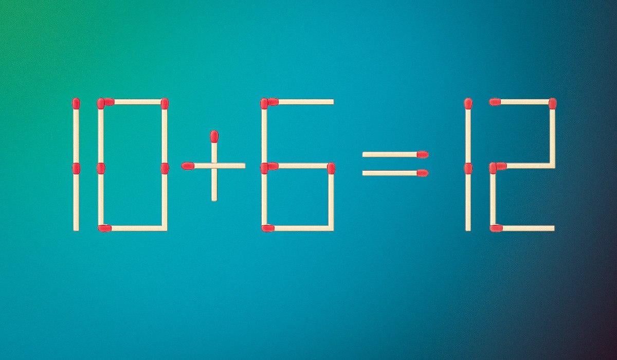 Du skal kun trække én tændstik for at få ligheden til at stemme: et puslespil for genier