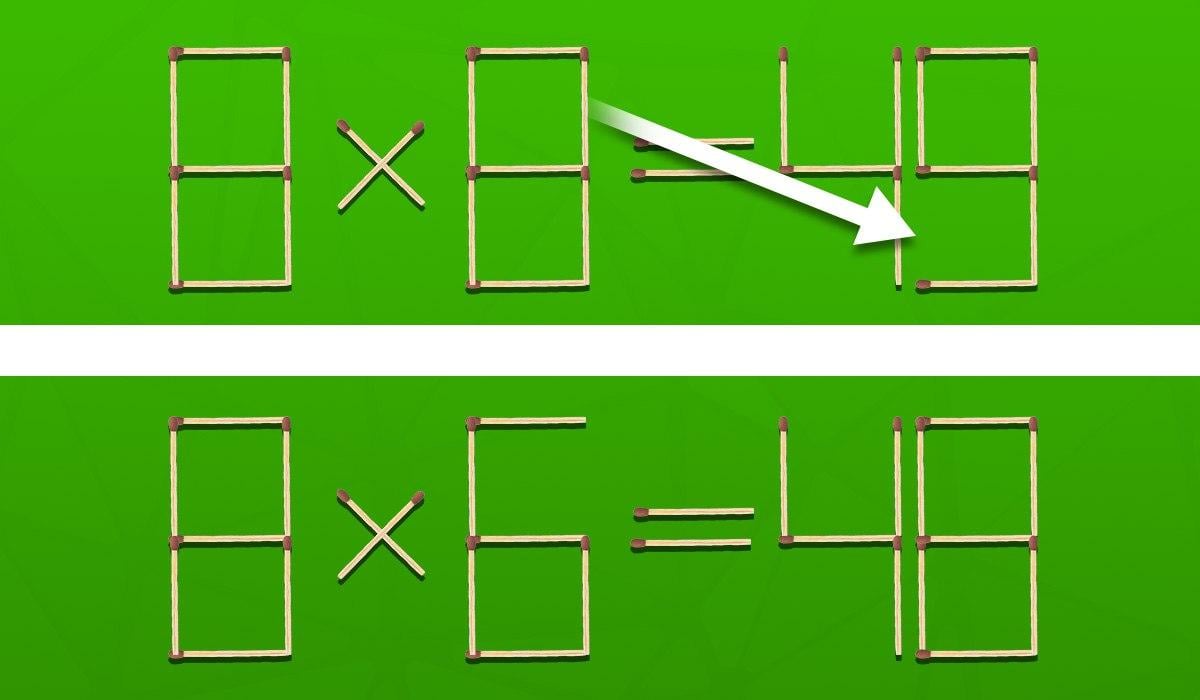 Hjerneudfordring: Du skal flytte en tændstik for at rette en fejl