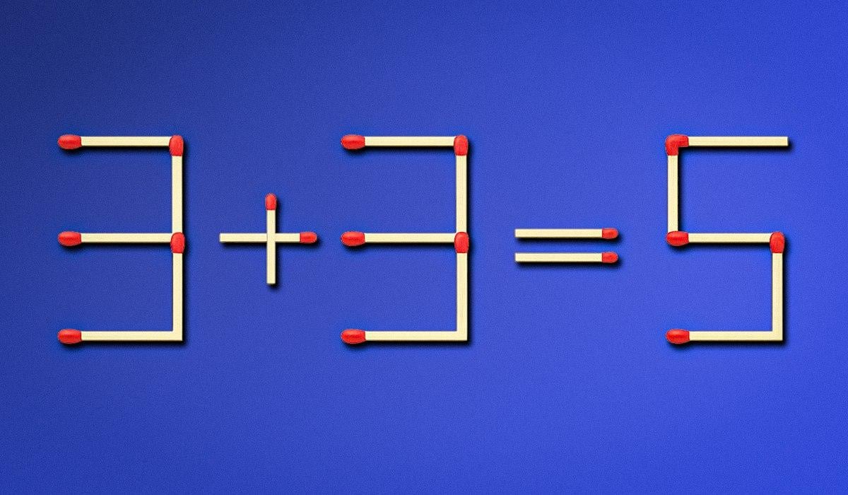 Du skal vende en tændstik for at rette en fejl: en hurtig IQ-test