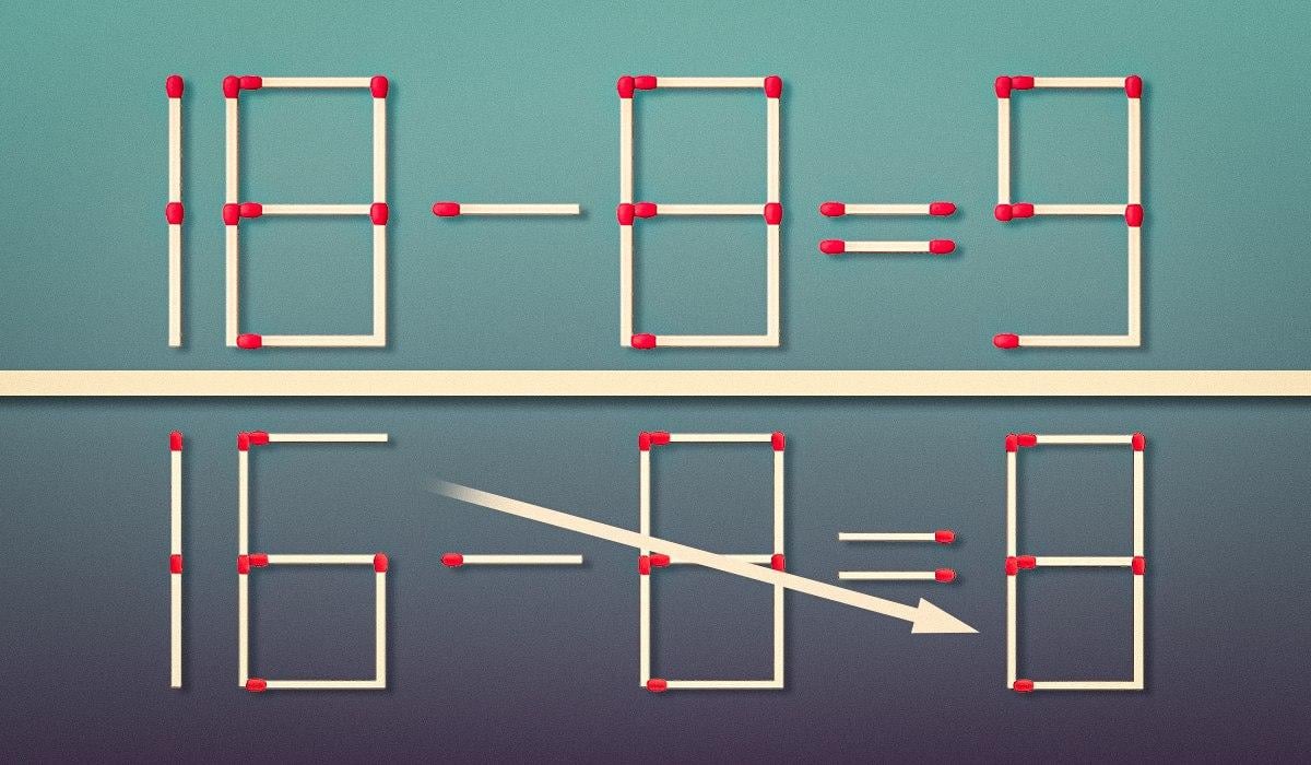 Et problem for rigtige genier: Du skal kun trække én tændstik