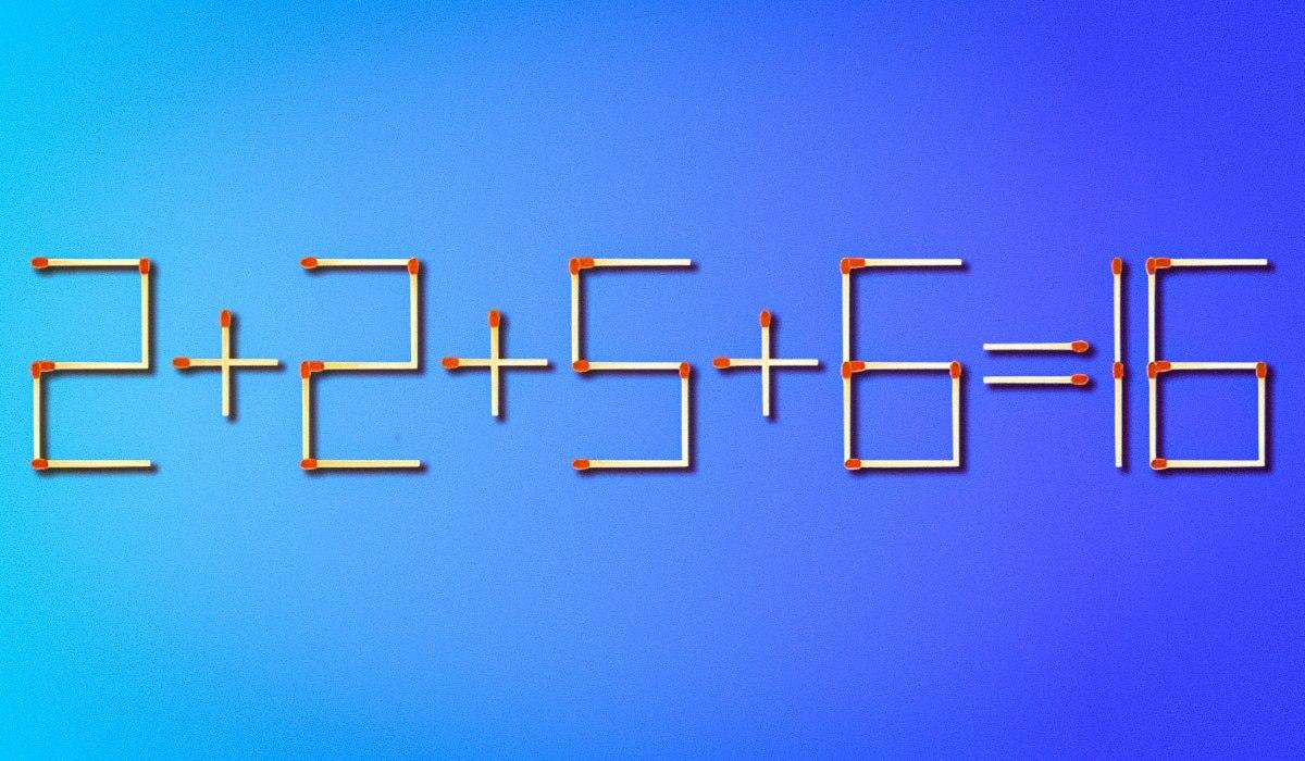 Du skal kun flytte en tændstik for at rette fejlen: et udfordrende puslespil