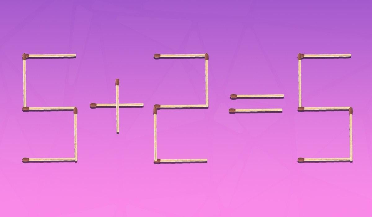 Hvilken af de 19 tændstikker skal flyttes for at gøre ligheden korrekt: en IQ-test