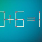 Du skal kun trække et match for at gøre ligheden korrekt: et puslespil for genier Du skal kun trække et match for at gøre ligheden