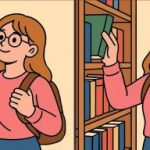 IQ-test: Find 3 forskelle på billedet af pigen i biblioteket på 19 sekunder IQ-test: Find 3 forskelle på billedet af pigen i biblioteket