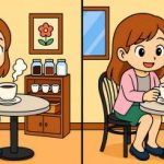 Super IQ-test: Find 3 forskelle i et billede af en pige, der drikker kaffe, på 19 sekunder Super IQ-test: Find 3 forskelle i et billede af en